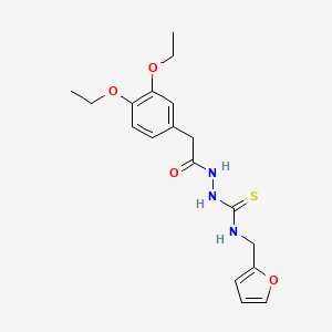 2-[(3,4-diethoxyphenyl)acetyl]-N-(2-furylmethyl)hydrazinecarbothioamide