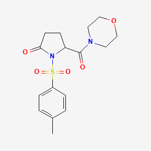 molecular formula C16H20N2O5S B4132004 1-[(4-methylphenyl)sulfonyl]-5-(4-morpholinylcarbonyl)-2-pyrrolidinone 