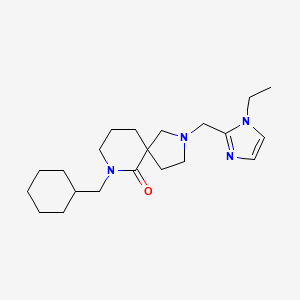 7-(cyclohexylmethyl)-2-[(1-ethyl-1H-imidazol-2-yl)methyl]-2,7-diazaspiro[4.5]decan-6-one