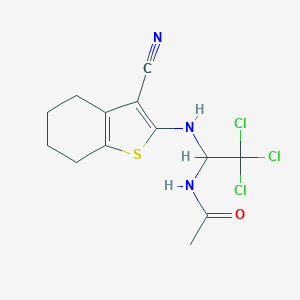N-{2,2,2-trichloro-1-[(3-cyano-4,5,6,7-tetrahydro-1-benzothien-2-yl)amino]ethyl}acetamide