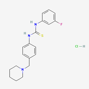 N-(3-fluorophenyl)-N'-[4-(1-piperidinylmethyl)phenyl]thiourea hydrochloride