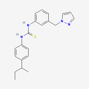 N-(4-sec-butylphenyl)-N'-[3-(1H-pyrazol-1-ylmethyl)phenyl]thiourea