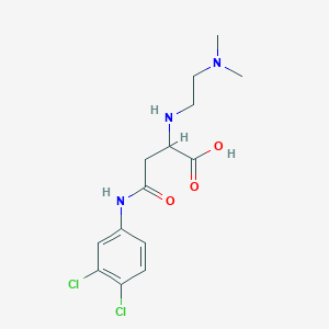 molecular formula C14H19Cl2N3O3 B4132108 N~4~-(3,4-dichlorophenyl)-N~2~-[2-(dimethylamino)ethyl]asparagine 