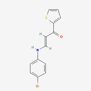 3-[(4-bromophenyl)amino]-1-(2-thienyl)-2-propen-1-one