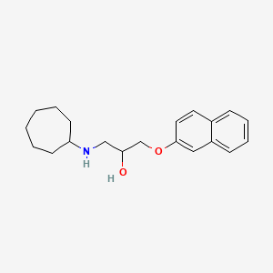 molecular formula C20H27NO2 B4132130 1-(cycloheptylamino)-3-(2-naphthyloxy)-2-propanol 