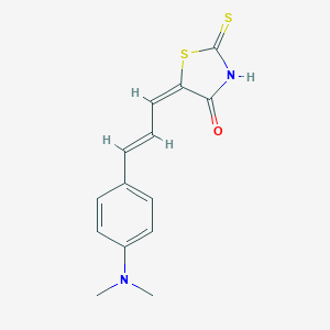 molecular formula C14H14N2OS2 B413219 5-[3-(4-Dimethylamino-phenyl)-allylidene]-2-thioxo-thiazolidin-4-one 
