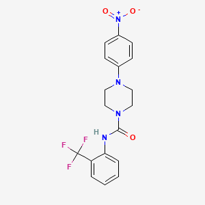 4-(4-nitrophenyl)-N-[2-(trifluoromethyl)phenyl]-1-piperazinecarboxamide