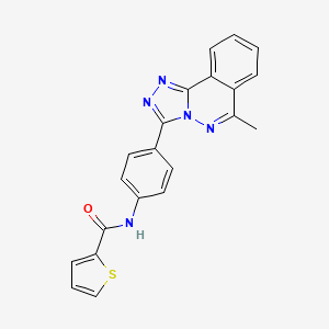 molecular formula C21H15N5OS B4132221 N-[4-(6-methyl[1,2,4]triazolo[3,4-a]phthalazin-3-yl)phenyl]-2-thiophenecarboxamide 
