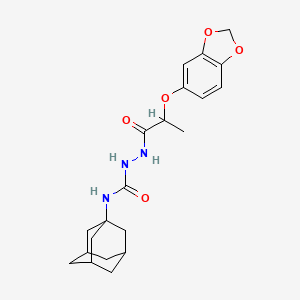 N-1-adamantyl-2-[2-(1,3-benzodioxol-5-yloxy)propanoyl]hydrazinecarboxamide