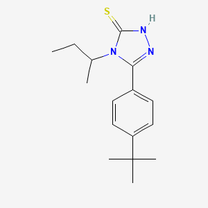 molecular formula C16H23N3S B4132236 4-sec-butyl-5-(4-tert-butylphenyl)-2,4-dihydro-3H-1,2,4-triazole-3-thione 