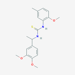 N-[1-(3,4-dimethoxyphenyl)ethyl]-N'-(2-methoxy-5-methylphenyl)thiourea