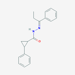 molecular formula C19H20N2O B413227 2-phenyl-N'-(1-phenylpropylidene)cyclopropanecarbohydrazide 