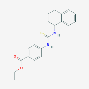 ethyl 4-{[(1,2,3,4-tetrahydro-1-naphthalenylamino)carbonothioyl]amino}benzoate