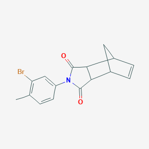 molecular formula C16H14BrNO2 B413233 2-(3-bromo-4-methylphenyl)-3a,4,7,7a-tetrahydro-1H-4,7-methanoisoindole-1,3(2H)-dione 