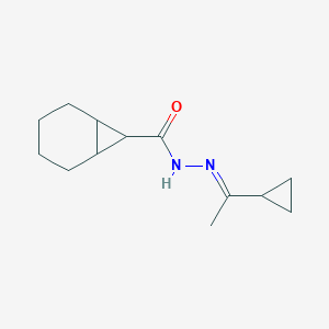 molecular formula C13H20N2O B413235 N'-(1-cyclopropylethylidene)bicyclo[4.1.0]heptane-7-carbohydrazide 