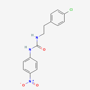 molecular formula C15H14ClN3O3 B4132355 N-[2-(4-chlorophenyl)ethyl]-N'-(4-nitrophenyl)urea 