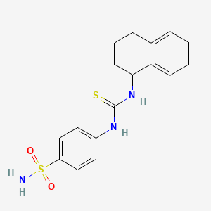 4-{[(1,2,3,4-tetrahydro-1-naphthalenylamino)carbonothioyl]amino}benzenesulfonamide