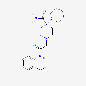 1'-{2-[(2-isopropyl-6-methylphenyl)amino]-2-oxoethyl}-1,4'-bipiperidine-4'-carboxamide