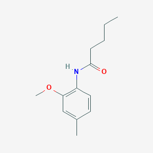 molecular formula C13H19NO2 B4132363 N-(2-methoxy-4-methylphenyl)pentanamide 