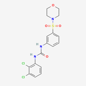 molecular formula C17H17Cl2N3O4S B4132443 N-(2,3-dichlorophenyl)-N'-[3-(4-morpholinylsulfonyl)phenyl]urea 