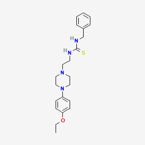 molecular formula C22H30N4OS B4132475 N-benzyl-N'-{2-[4-(4-ethoxyphenyl)-1-piperazinyl]ethyl}thiourea 