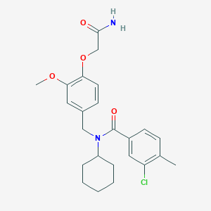 N-[4-(2-amino-2-oxoethoxy)-3-methoxybenzyl]-3-chloro-N-cyclohexyl-4-methylbenzamide