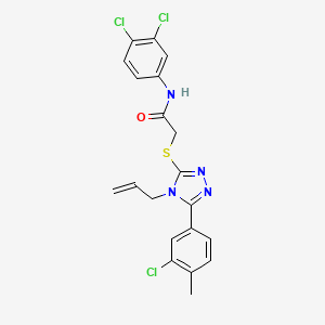 2-{[4-allyl-5-(3-chloro-4-methylphenyl)-4H-1,2,4-triazol-3-yl]thio}-N-(3,4-dichlorophenyl)acetamide