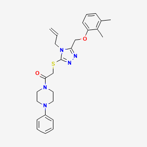 1-[({4-allyl-5-[(2,3-dimethylphenoxy)methyl]-4H-1,2,4-triazol-3-yl}thio)acetyl]-4-phenylpiperazine