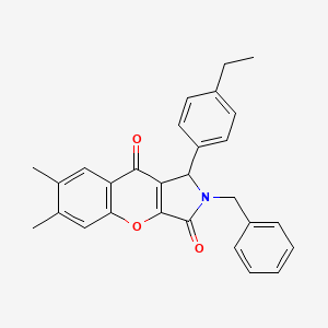 2-benzyl-1-(4-ethylphenyl)-6,7-dimethyl-1,2-dihydrochromeno[2,3-c]pyrrole-3,9-dione