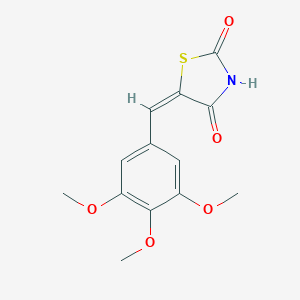molecular formula C13H13NO5S B413262 5-(3,4,5-Trimethoxybenzylidene)-1,3-thiazolidine-2,4-dione 
