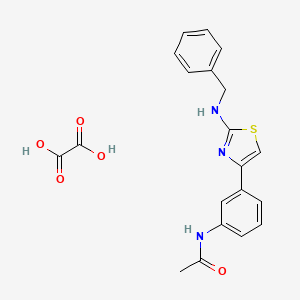 molecular formula C20H19N3O5S B4132689 N-{3-[2-(benzylamino)-1,3-thiazol-4-yl]phenyl}acetamide oxalate 