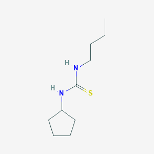 molecular formula C10H20N2S B4132769 N-butyl-N'-cyclopentylthiourea 