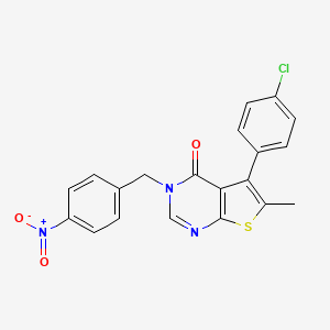 5-(4-chlorophenyl)-6-methyl-3-(4-nitrobenzyl)thieno[2,3-d]pyrimidin-4(3H)-one