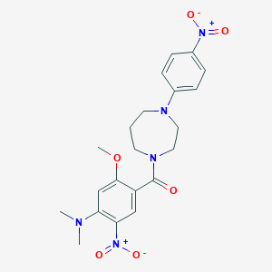 1-{4-(Dimethylamino)-5-nitro-2-methoxybenzoyl}-4-{4-nitrophenyl}-1,4-diazepane