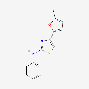 4-(5-methyl-2-furyl)-N-phenyl-1,3-thiazol-2-amine