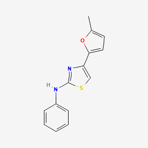 molecular formula C14H12N2OS B4132835 4-(5-methyl-2-furyl)-N-phenyl-1,3-thiazol-2-amine 