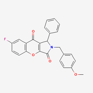 7-fluoro-2-(4-methoxybenzyl)-1-phenyl-1,2-dihydrochromeno[2,3-c]pyrrole-3,9-dione