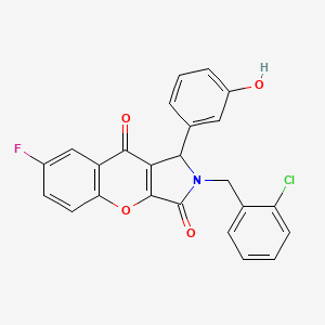 2-(2-chlorobenzyl)-7-fluoro-1-(3-hydroxyphenyl)-1,2-dihydrochromeno[2,3-c]pyrrole-3,9-dione