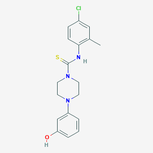 N-(4-chloro-2-methylphenyl)-4-(3-hydroxyphenyl)-1-piperazinecarbothioamide