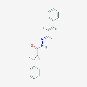 2-methyl-N'-(1-methyl-3-phenyl-2-propenylidene)-2-phenylcyclopropanecarbohydrazide