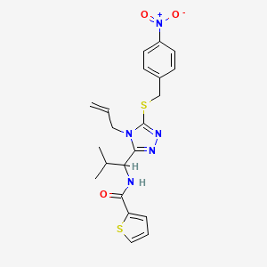 N-(1-{4-allyl-5-[(4-nitrobenzyl)thio]-4H-1,2,4-triazol-3-yl}-2-methylpropyl)-2-thiophenecarboxamide