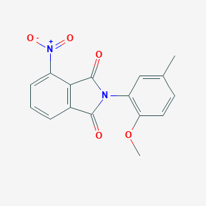 molecular formula C16H12N2O5 B413299 4-nitro-2-(2-methoxy-5-methylphenyl)-1H-isoindole-1,3(2H)-dione 