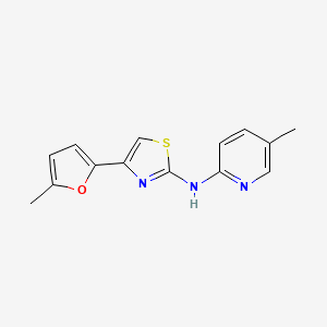 5-methyl-N-[4-(5-methyl-2-furyl)-1,3-thiazol-2-yl]-2-pyridinamine