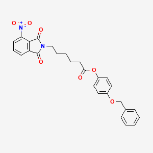 4-(benzyloxy)phenyl 6-(4-nitro-1,3-dioxo-1,3-dihydro-2H-isoindol-2-yl)hexanoate