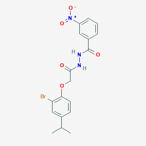 N'-[(2-bromo-4-isopropylphenoxy)acetyl]-3-nitrobenzohydrazide