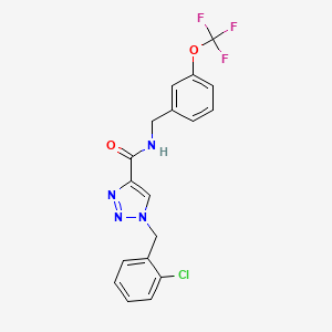 1-(2-chlorobenzyl)-N-[3-(trifluoromethoxy)benzyl]-1H-1,2,3-triazole-4-carboxamide