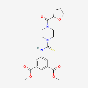 dimethyl 5-({[4-(tetrahydro-2-furanylcarbonyl)-1-piperazinyl]carbonothioyl}amino)isophthalate