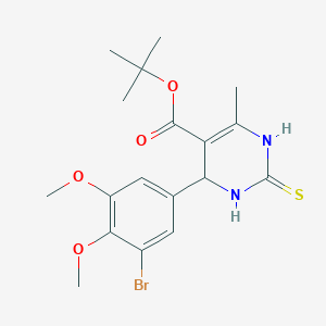 tert-butyl 4-(3-bromo-4,5-dimethoxyphenyl)-6-methyl-2-thioxo-1,2,3,4-tetrahydro-5-pyrimidinecarboxylate