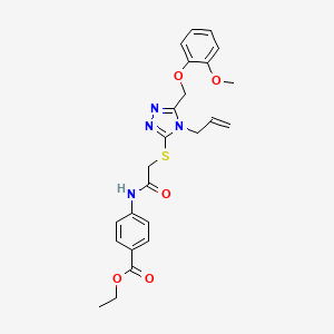 ethyl 4-{[({4-allyl-5-[(2-methoxyphenoxy)methyl]-4H-1,2,4-triazol-3-yl}thio)acetyl]amino}benzoate