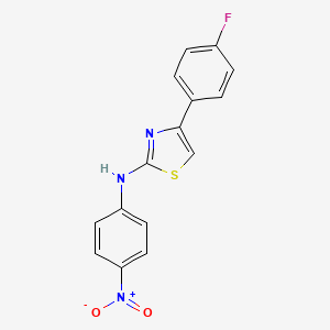 4-(4-fluorophenyl)-N-(4-nitrophenyl)-1,3-thiazol-2-amine
